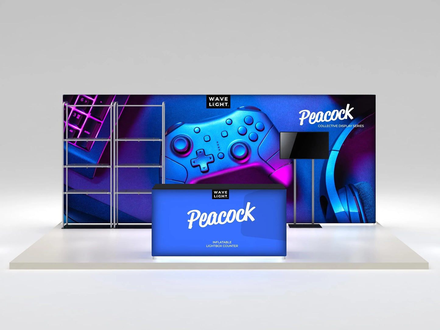 10ft x 20ft Peacock Inline Display
