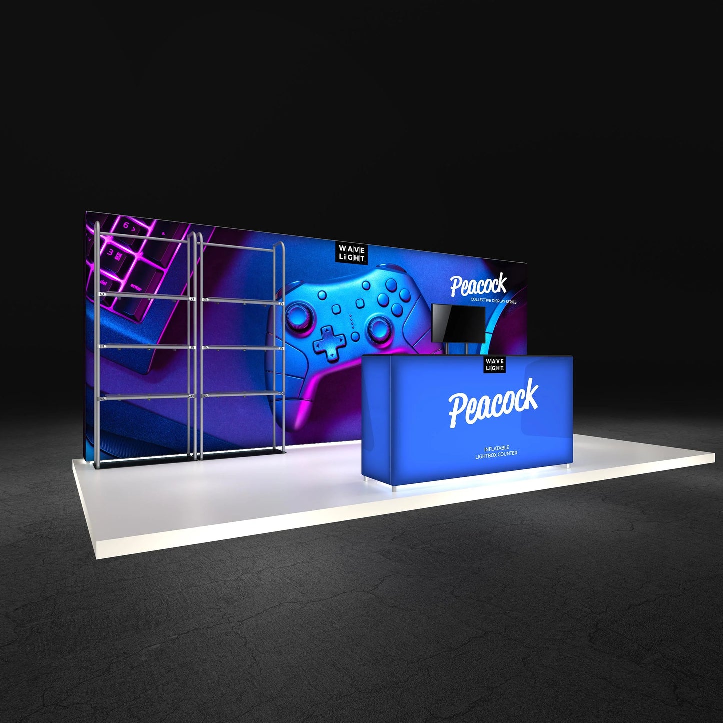 10ft x 20ft Peacock Inline Display