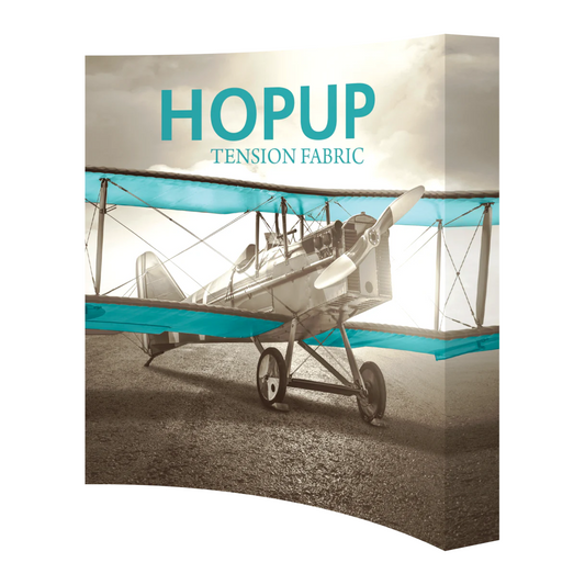 8ft x 8ft Hopup Curved Tension Fabric Display