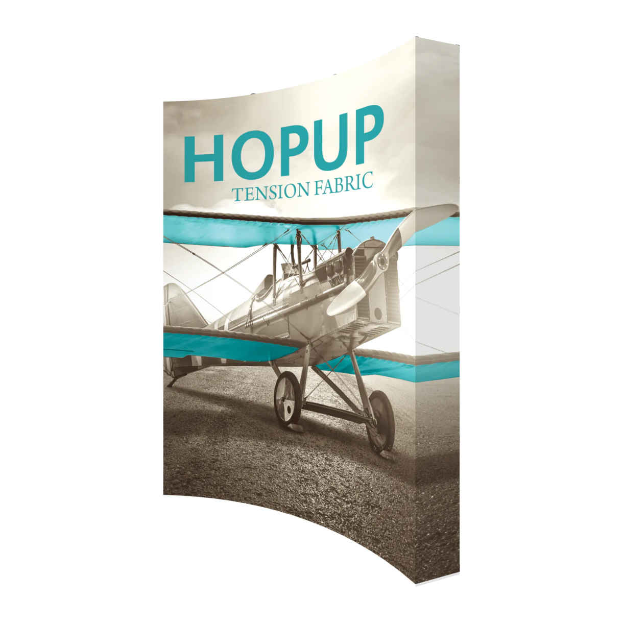 8ft x 10ft Hopup Curved Tension Fabric Display