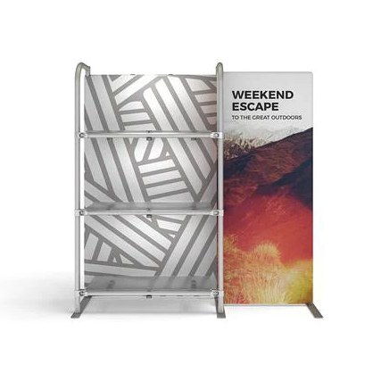 4.5ft x 5ft WaveLine® Merchandiser Tension Fabric Display Kit S01