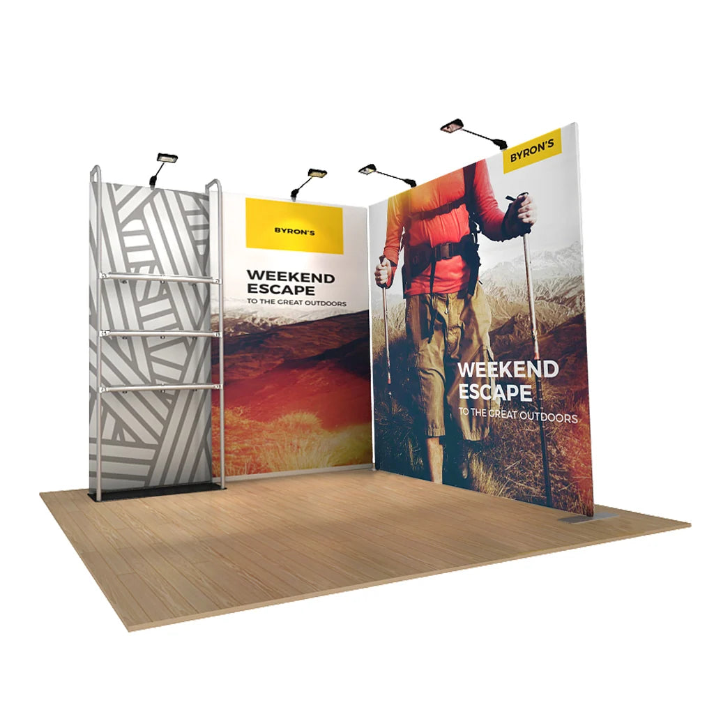 10ft x 8ft WaveLine® Merchandiser Tension Fabric Display Kit 20