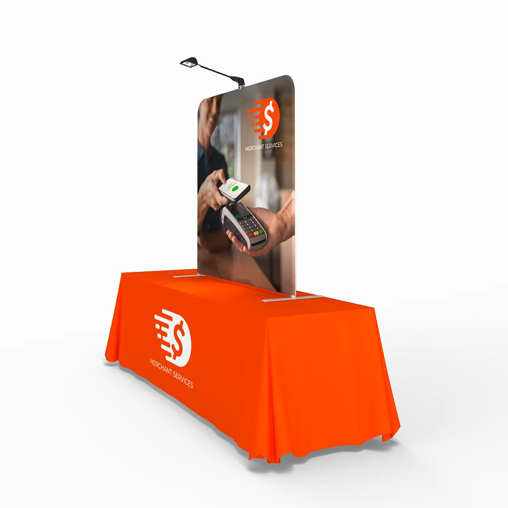 6ft x 5ft Straight Waveline Tabletop Tension Fabric Display
