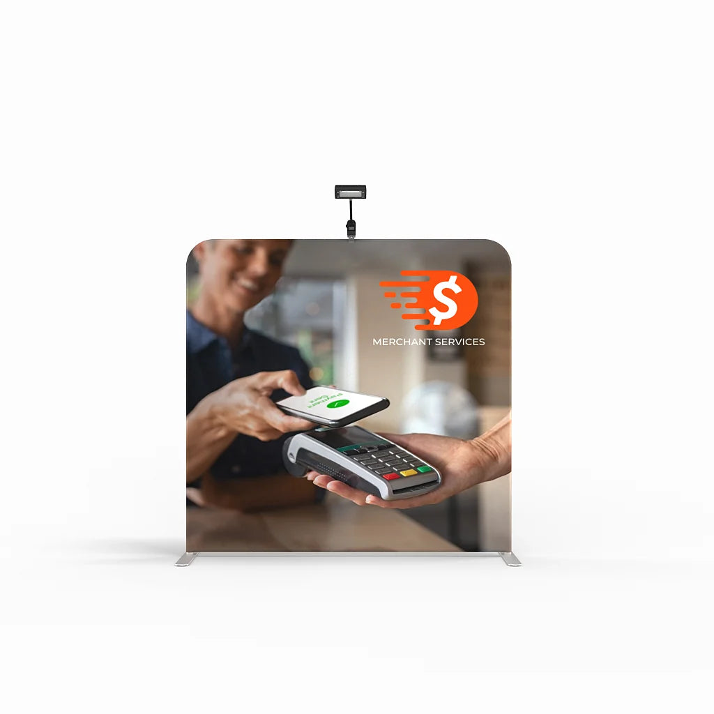 6ft x 5ft Straight Waveline Tabletop Tension Fabric Display