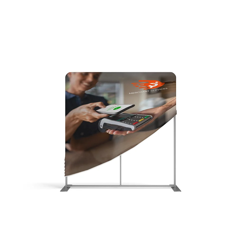 6ft x 5ft Straight Waveline Tabletop Tension Fabric Display