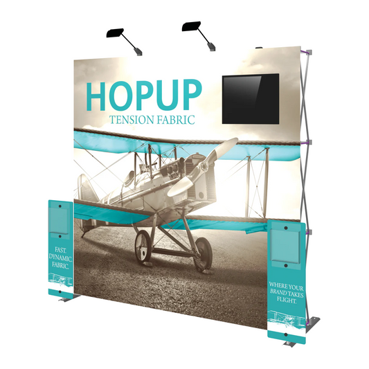 8ft x 8ft Hopup Tension Fabric Backwall and Accessory Package (Kit 01 w/o End Caps)