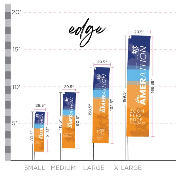 15ft Zoom Flex Large Flag Edge