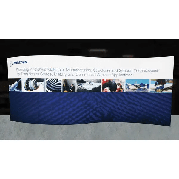 20ft Formulate Master WSC1 Serpentine Curve Fabric Backwall Double-Sided (Graphic Package)