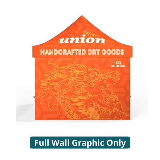 10ft Pop - up Canopy Tent Double - sided (Full Wall Graphic Only) - All4Displays