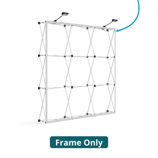 10ft x 10ft OneFabric® Straight Pop Up Display (Frame Only) - All4Displays