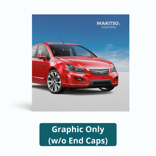 10ft x 10ft OneFabric® Straight Pop Up Display w/o End Caps (Graphic Only) - All4Displays