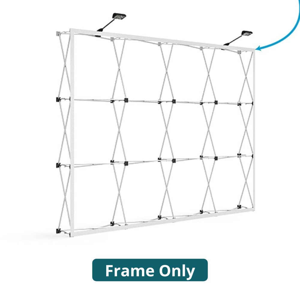 10ft x 8ft OneFabric® Straight Pop Up Display (Frame Only) - All4Displays