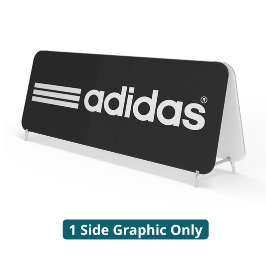 116in WaveLine® Double Stand - Large (1 Side Graphic Only) - All4Displays