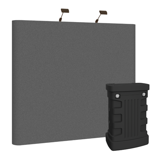 8ft x 8ft Coyote Straight Full Fabric Display (3x3 Fast Kit)