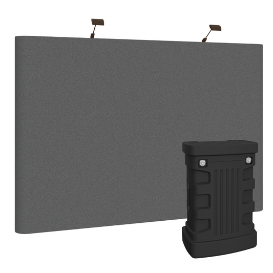 10ft x 8ft Coyote Straight Full Fabric Display (4x3 Fast Kit)