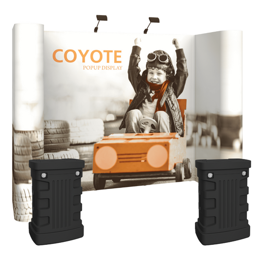 20ft x 8ft Horseshoe Coyote Full Graphic Mural Display (Graphic Package) 5x3 Fast Kit