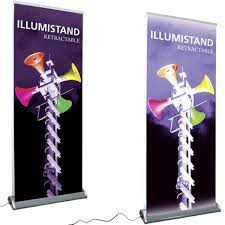 31in Illumistand Single - Sided Light - Up Retractable Banner Stand Graphic replacement (Graphic Only) - All4Displays