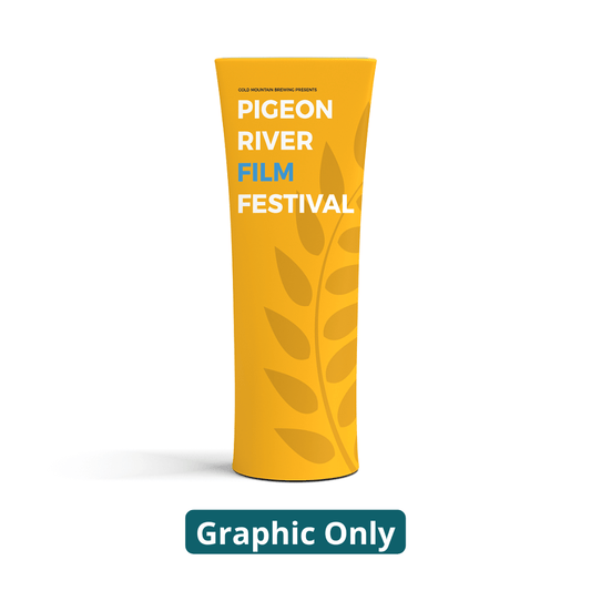 32in x 75in Outdoor Brandcusi® Straight Banner Stand - Double - sided (Graphic Only) - All4Displays