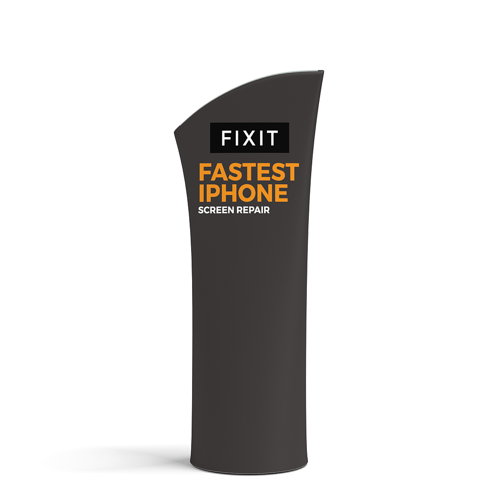 32in x 78in Outdoor Brandcusi® Angled Banner Stand - Double - sided (Graphic Only) - All4Displays
