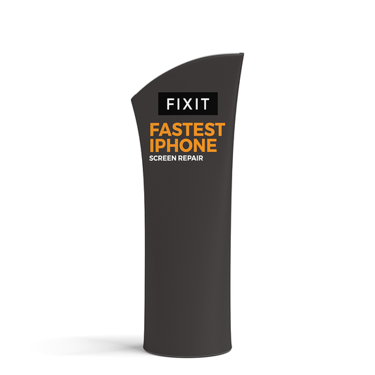 32in x 78in Outdoor Brandcusi® Angled Banner Stand - Double - sided (Graphic Package) - All4Displays