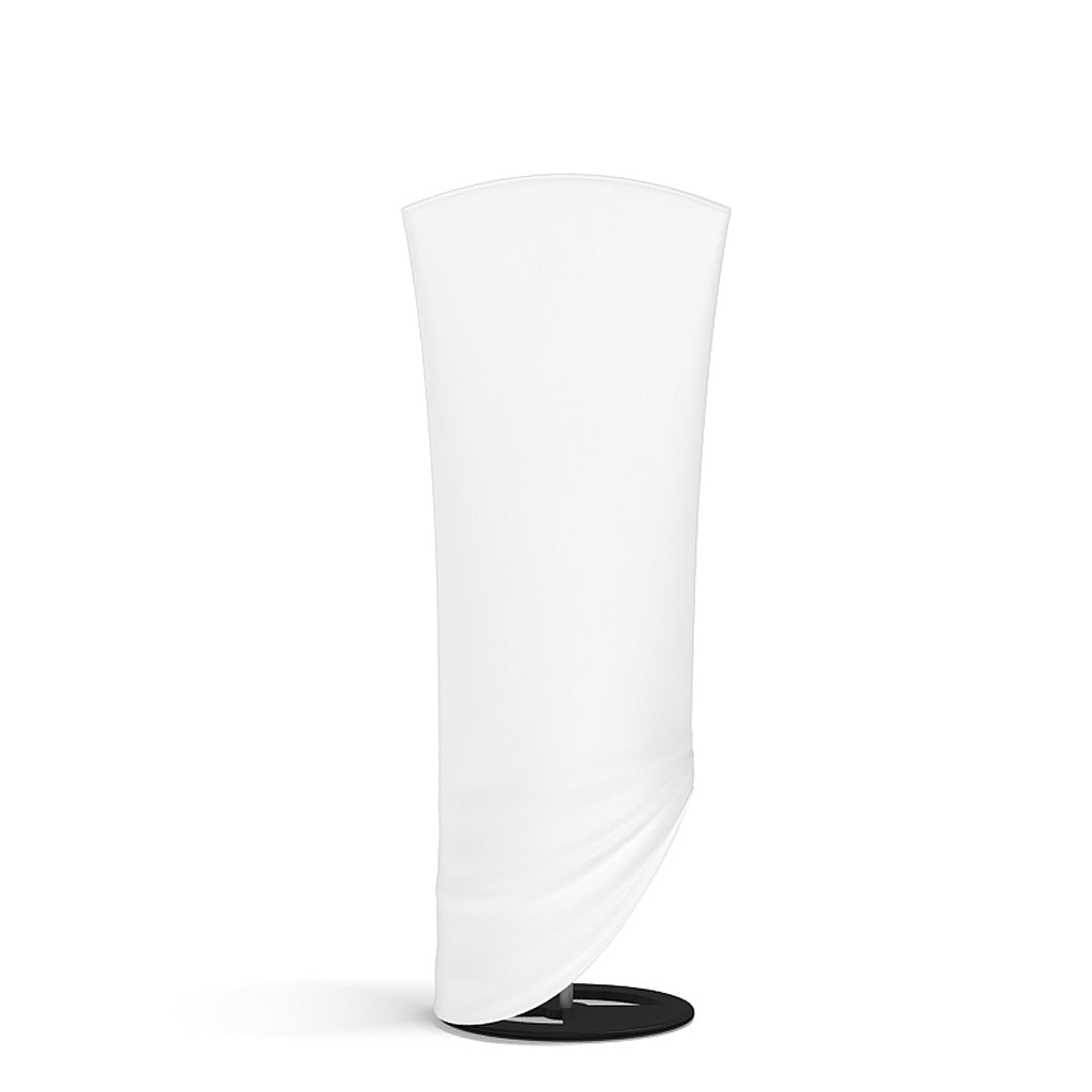35in x 74in Outdoor Brandcusi® Curved Banner Stand (Frame Only w/Bubble Round Base) - All4Displays