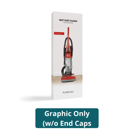 3ft x 8ft OneFabric® Straight Pop Up Display w/o End Caps (Graphic Only) - All4Displays