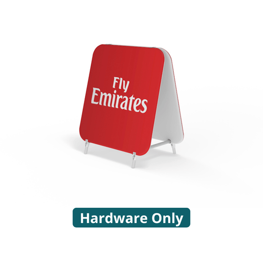 41in WaveLine® Double Stand - Small (Hardware Only) - All4Displays