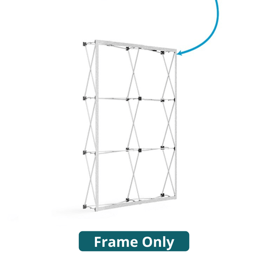 5ft x 8ft OneFabric® Straight Pop Up Display (Frame Only) - All4Displays