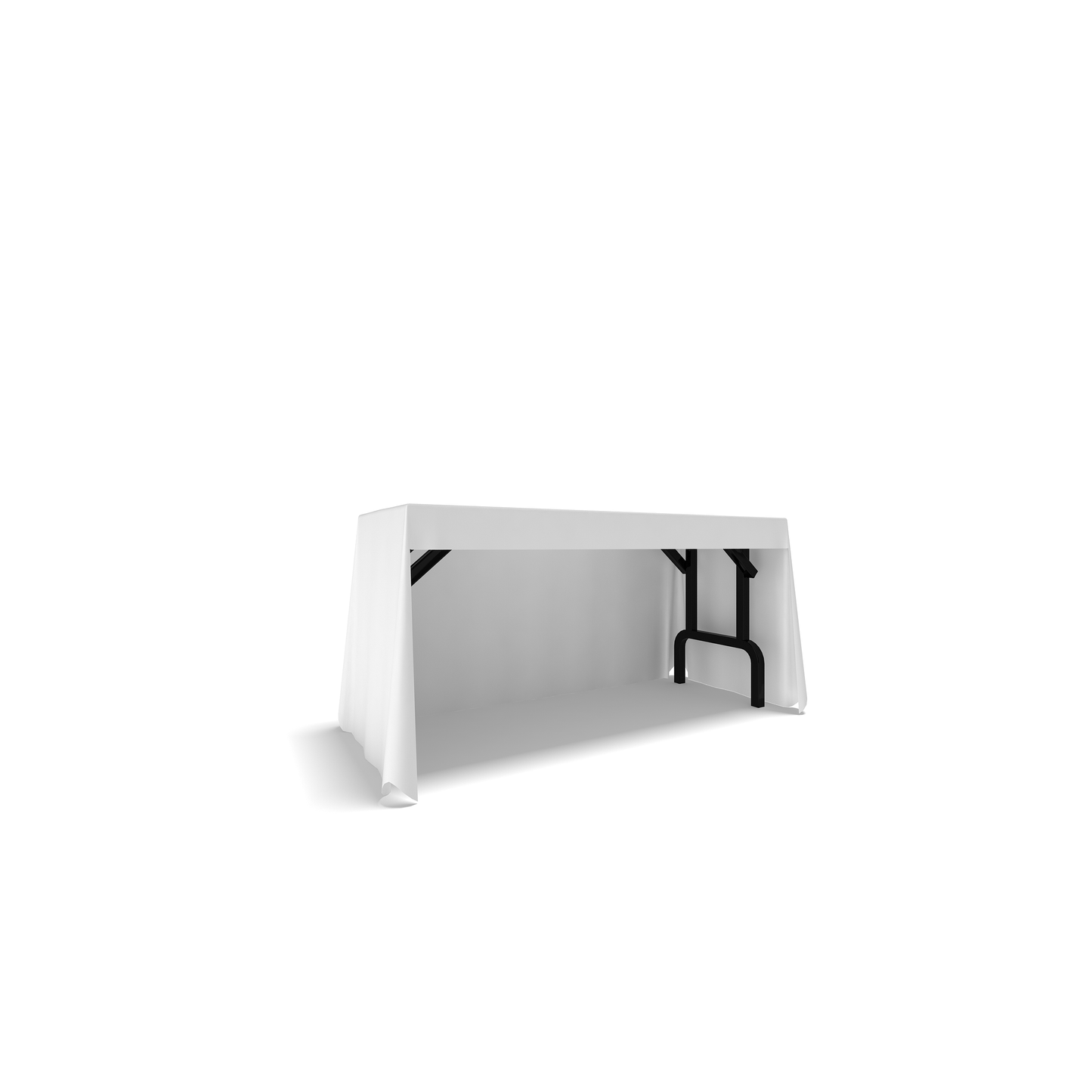 6ft Table Cover Draped 3 - sided w/Open Back - All4Displays