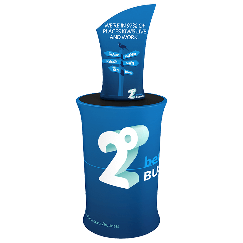 6in x 14in Brandcusi® Bambino Angled Banner Stand - Double - sided (Graphic Only) - All4Displays