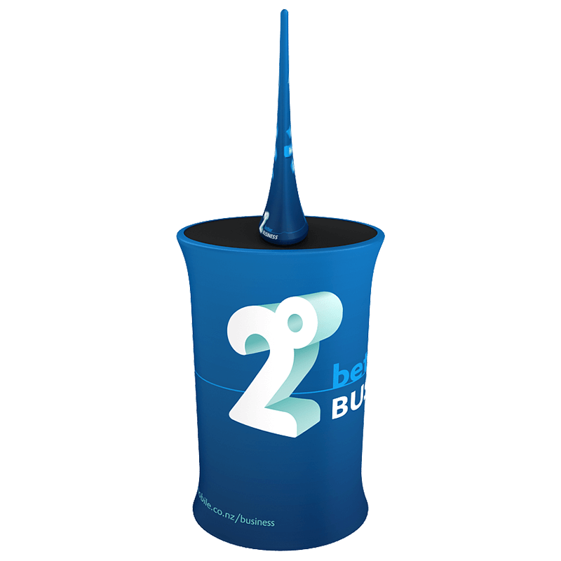 6in x 14in Brandcusi® Bambino Angled Banner Stand - Double - sided (Graphic Only) - All4Displays