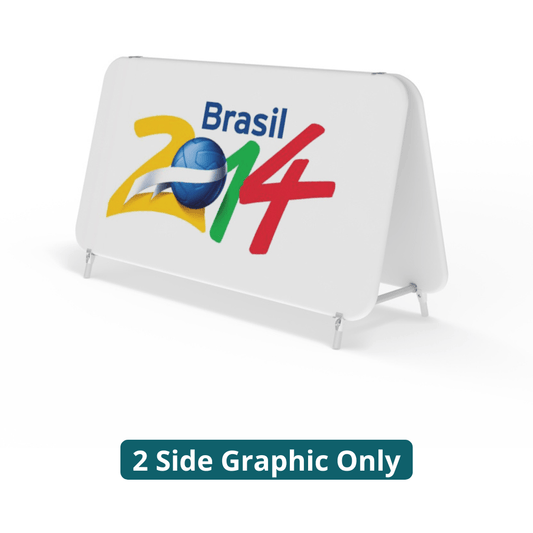 79in WaveLine® Double Stand - Medium (2 Side Graphic Only) - All4Displays