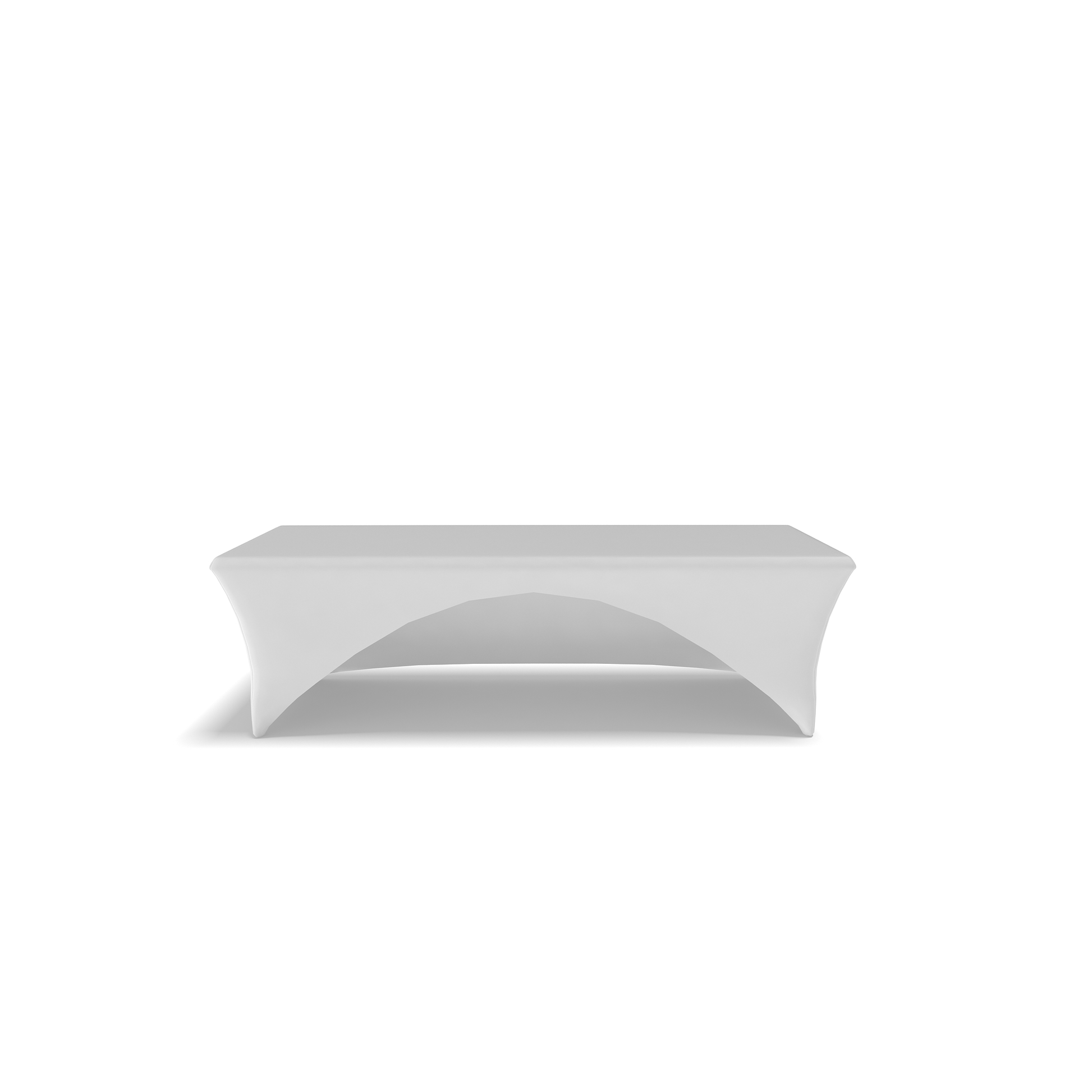 8ft Table Cover Fitted 3 - sided w/Open Back - All4Displays