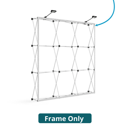 8ft x 8ft OneFabric® Straight Pop Up Display (Frame Only) - All4Displays