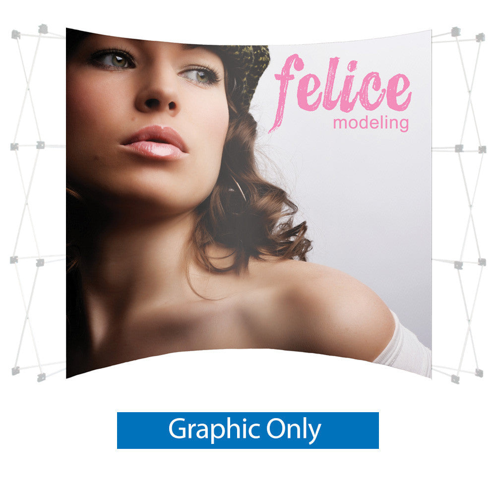 10 ft. Big Wave Pop Up Display PVC Print Center Panel (Graphic Only ...