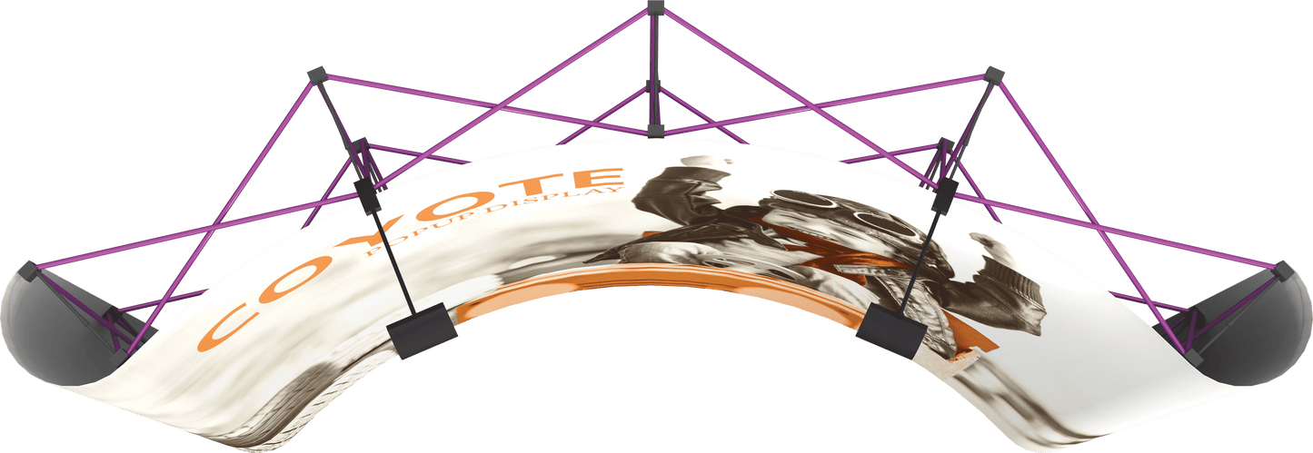 10ft (4x3) Coyote Curved Full Fabric Display (Fabric Package)