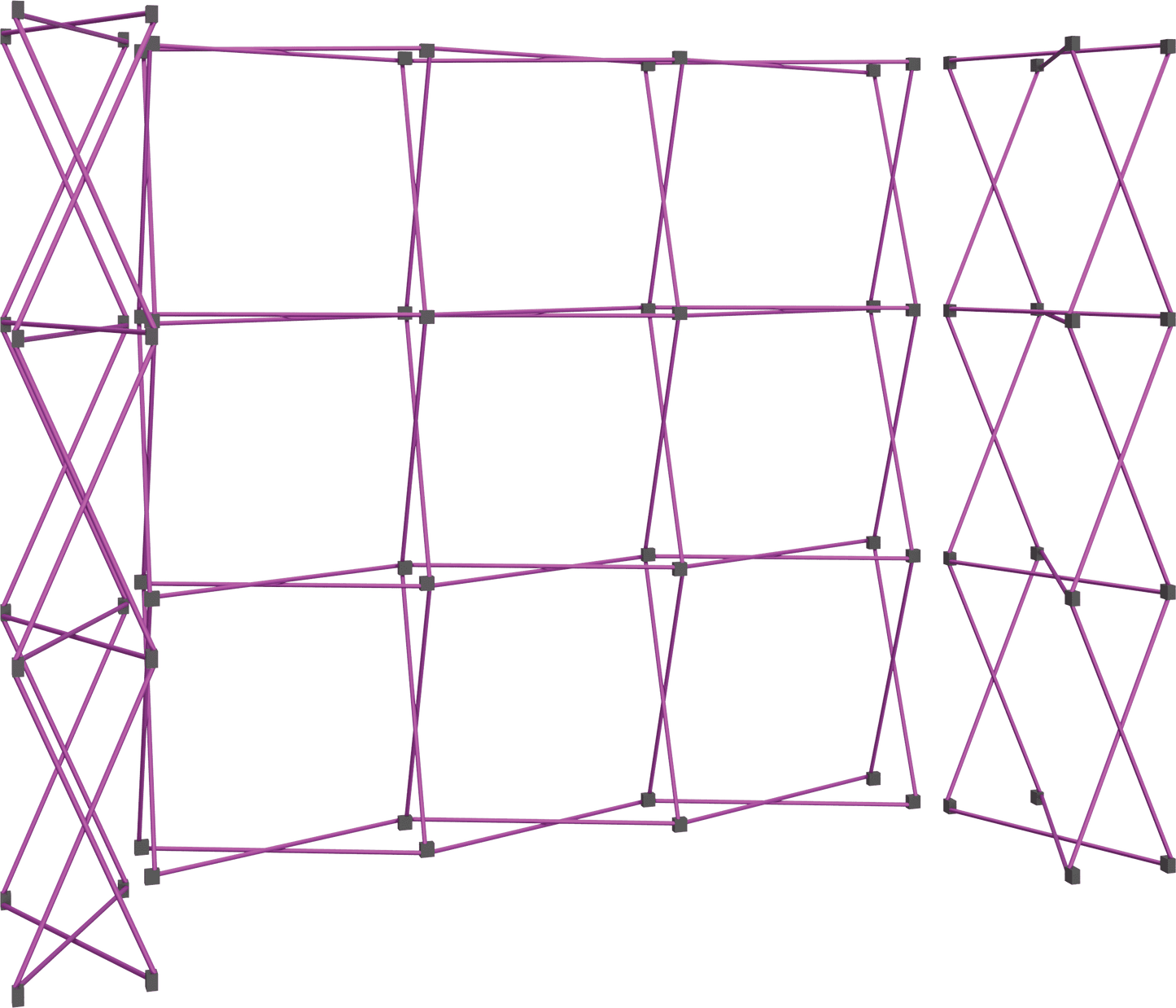 20ft x 8ft Horseshoe Coyote Frame (5x3 Hardware Fast Kit)