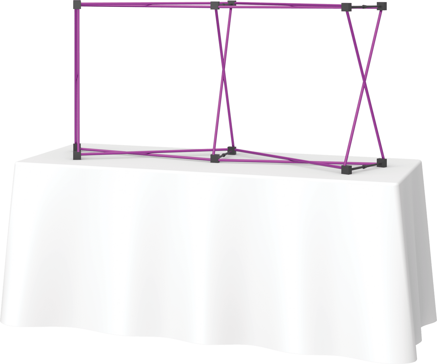 6ft (2x1) Coyote Curved Tabletop Frame (Hardware Only)