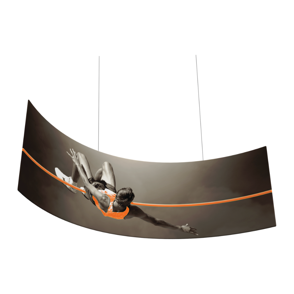 12ft x 3ft Formulate Master 2D Hanging Structure Curve Single-Sided (Graphic Package)