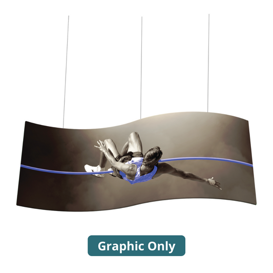 8ft x 2ft Formulate Master 2D Hanging Structure S-Curve Single-Sided (Graphic Only)