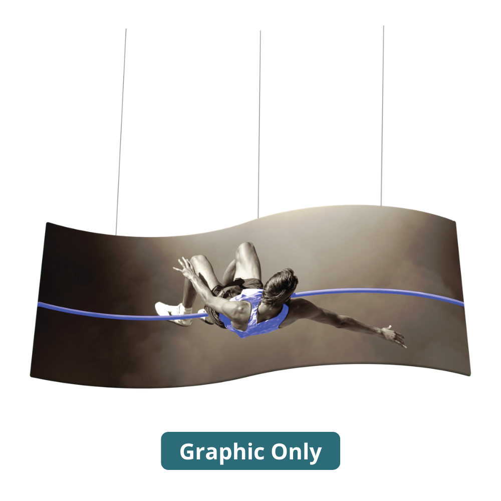 20ft x 6ft Formulate Master 2D Hanging Structure S-Curve Double-Sided (Graphic Only)