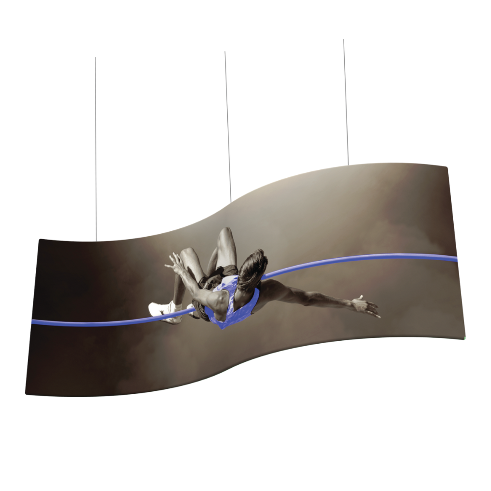 8ft x 3ft Formulate Master 2D Hanging Structure S-Curve Single-Sided (Graphic Only)