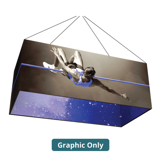 8ft x 2ft Formulate Master 3D Hanging Structure Rectangle Double-Sided (Graphic Only)