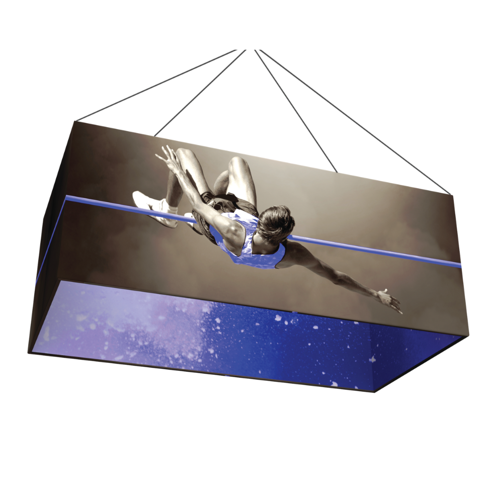 14ft x 2ft Formulate Master 3D Hanging Structure Rectangle Single-Sided w/ Printed Bottom (Graphic Only)