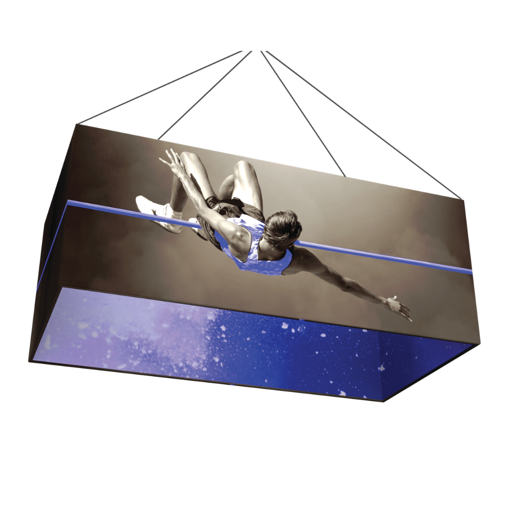 16ft x 4ft Formulate Master 3D Hanging Structure Rectangle Single-Sided w/ Open Bottom (Graphic Only)