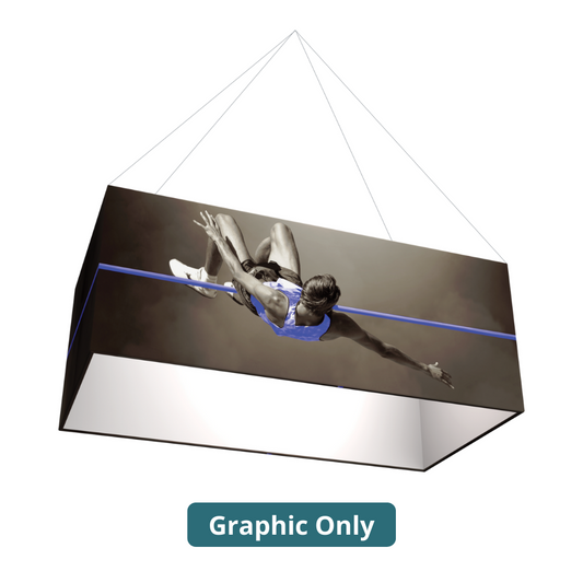 8ft x 2ft Formulate Master 3D Hanging Structure Rectangle Single-Sided w/ Open Bottom (Graphic Only)