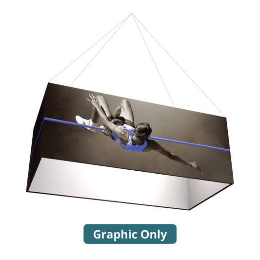 16ft x 5ft Formulate Master 3D Hanging Structure Rectangle Single-Single w/ Open Bottom (Graphic Only)