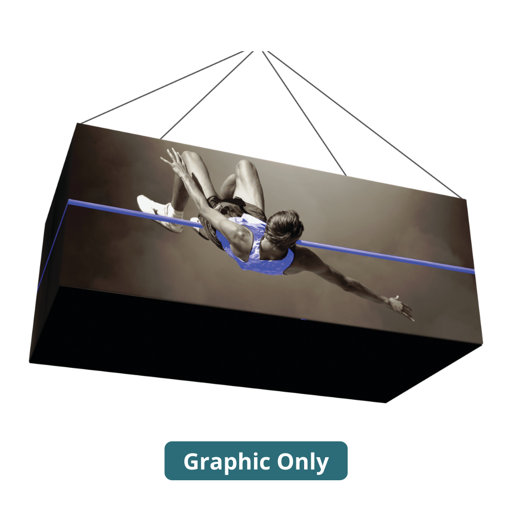 14ft x 6ft Formulate Master 3D Hanging Structure Rectangle Single-Sided w/ Printed Bottom (Graphic Only)