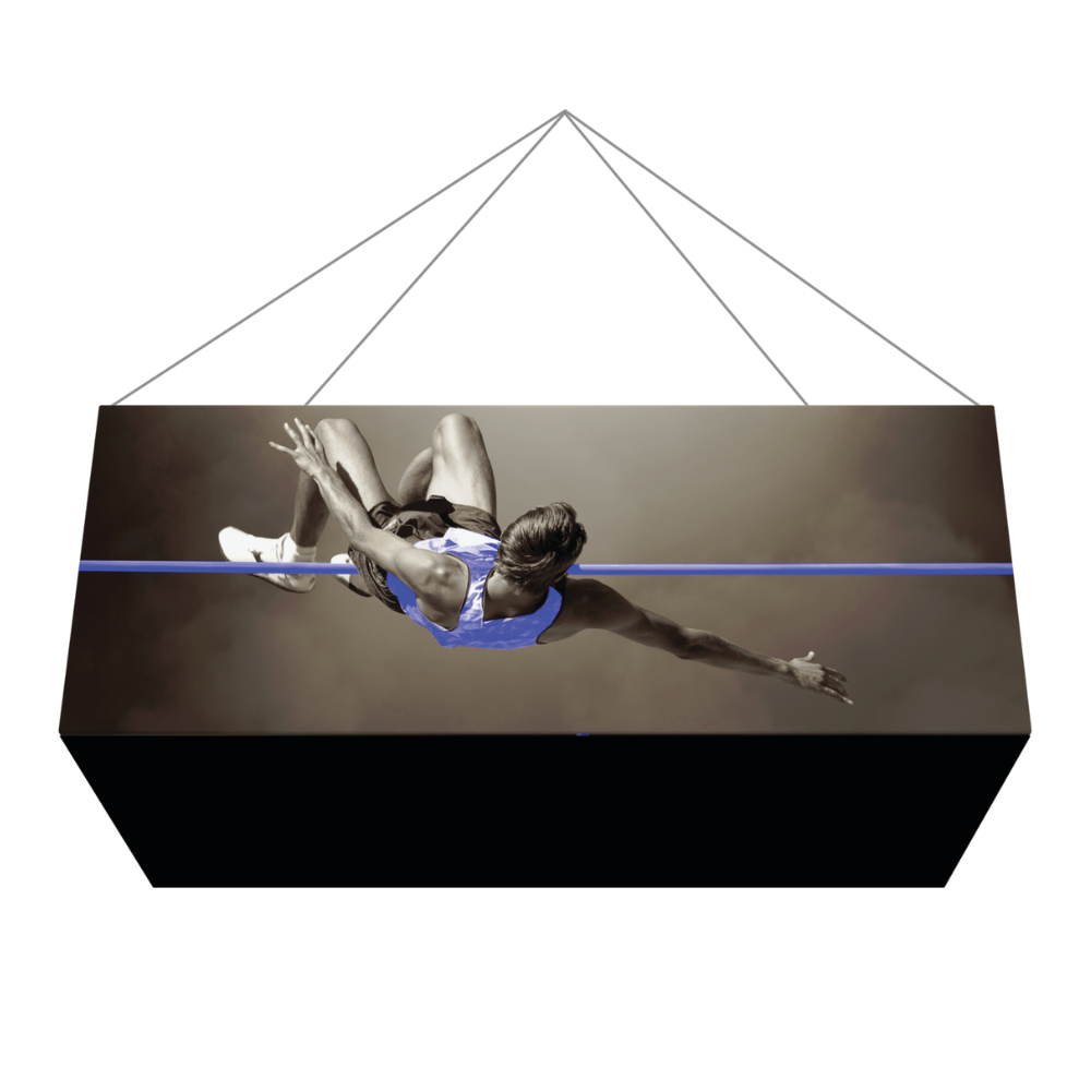 14ft x 5ft Formulate Master 3D Hanging Structure Rectangle Single-Sided w/ Open Bottom (Graphic Package)