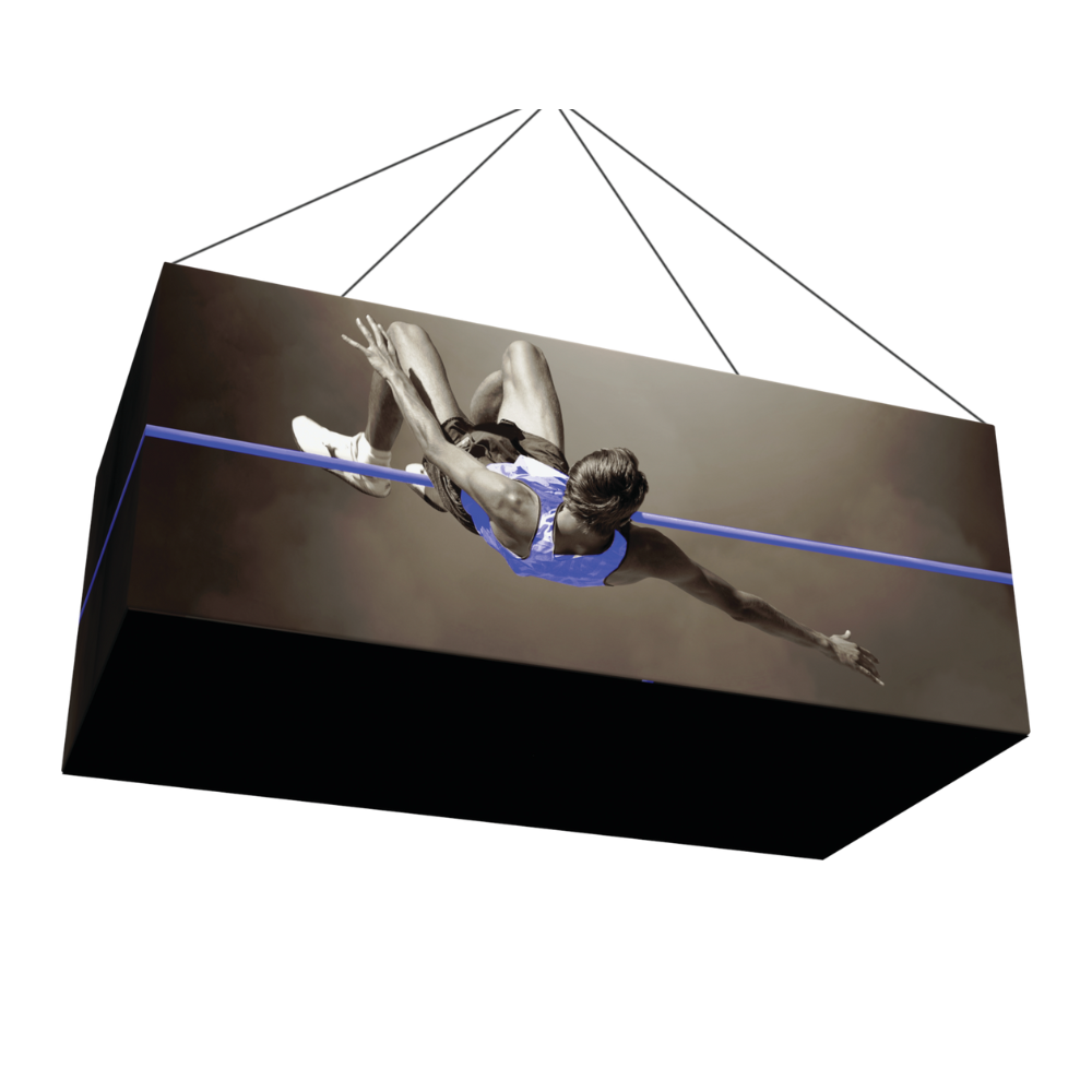 8ft x 3ft Formulate Master 3D Hanging Structure Rectangle Single-Sided w/ Open Bottom (Graphic Package)